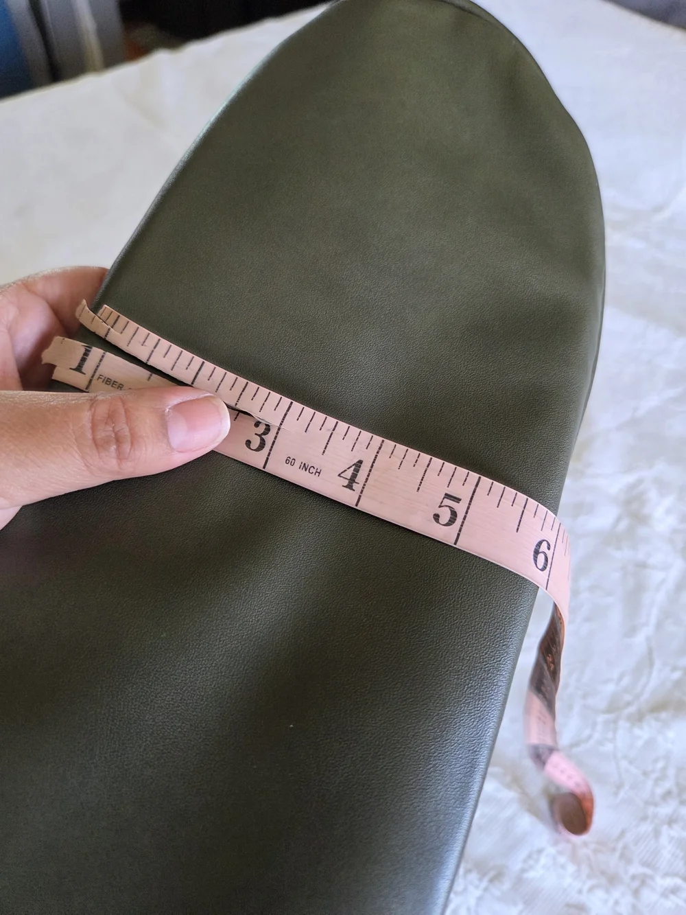 Tote&Carry | Olive Green Faux Leather Textured Backpack